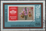 Stamps Hungary -  Polonia'73 parlamento y Orquidea