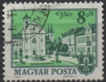 Stamps Hungary -  Iglesia y ayuntamiento d' Vac