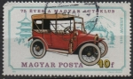 Stamps Hungary -  Autos Antiguos, Flecha, 1915 Pagoda y monte. Fuji