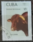 Sellos de America - Cuba -  Animales - Santa Gertrudis 