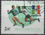 Stamps Hungary -  Varias escenas d' Futbol: Fracia-Italia