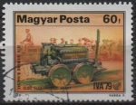 Stamps Hungary -  Desarrollo Ferroviario, Primera locomotora electrica inversa Siemens, 1879