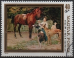 Stamps Hungary -  Muchacho con Caballos