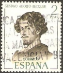 Stamps : Europe : Spain :  1993 - Gustavo Adolfo Bécquer
