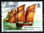 Stamps Jersey -  Pesca de la ostra en Jersey