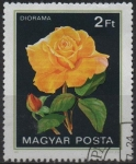 Stamps Hungary -  Rosas. Diorama