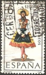 Stamps Spain -  1955 - Traje típico de Segovia