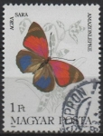 Stamps Hungary -  Mariposas, Agra sara