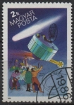 Stamps Hungary -  Cometa Halley: URSS Vega y bayeaux