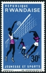 Sellos de Africa - Rwanda -  Juventud y Deporte, Voleibol.