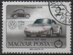 Stamps Hungary -  1936 Volkswagen- 1986 Porche 959