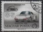 Stamps Hungary -  1936 Volkswagen- 1986 Porche 959