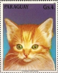 Stamps : America : Paraguay :  Gatos