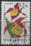 Stamps Hungary -  Orquideas: Calceolus Cypredium