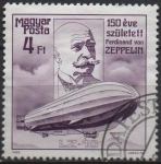 Stamps Hungary -  Ferdinand von Zeppelin Lz-10 Schwaben