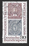 Stamps Germany -  990 - Centenario de los Sellos de la Confederación Alemana del Norte