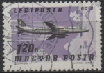 Stamps Hungary -  Aviones, lineas Aereas: DC-8 Swissair, Suroeste d' Asia