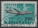 Stamps Hungary -  Aviones, lineas Aereas: Lufthansa, Noroeste d' Europa