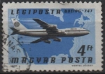 Stamps Hungary -  Aviones, líneas Aéreas:  Boeing 747, America d' Norte