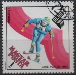 Stamps Hungary -  Lago Placid'80: Esqui d' Montaña