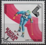 Stamps Hungary -  Lago Placid'80: Esqui d' Montaña