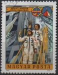 Stamps : Europe : Hungary :  Cosmonautas Soviéticos y Húngaros
