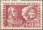 Stamps : America : Brazil :  Apertura de los puertos