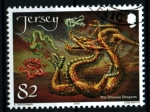 Sellos de Europa - Isla de Jersey -  serie- Dragones