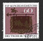 Stamps Germany -  B581 - XL Congreso de la Federación Internacional de Filatelia