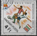 Stamps Hungary -  Copa d' mundo Hungria e competición Con?, Inglaterra