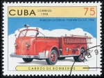 Stamps : America : Cuba :  Camiones de bomberos