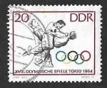 Stamps Germany -  708 - XVIII JJOO de Tokio (DDR)