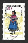 Stamps Germany -  744 - Trajes Regionales (DDR)
