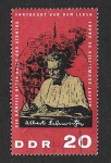 Stamps Germany -  749 - XC Aniversario del Nacimiento de Albert Schweitzer (DDR)