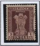 Sellos de Asia - India -  Capital d' Asoka pilar