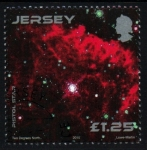 Stamps Jersey -  serie- Imágenes telescopio Hubble