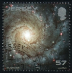 Stamps Jersey -  serie- Imágenes telescopio Hubble