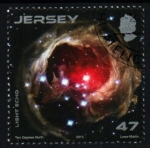 Sellos de Europa - Isla de Jersey -  serie- Imágenes telescopio Hubble