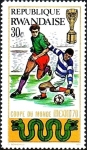Sellos del Mundo : Africa : Rwanda : Copa Mundial de Ftbol 1970, Mxico