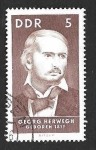 Stamps Germany -  936 - Georg Herwegh (DDR)