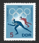 Stamps Germany -  977 - X JJOO de Invierno, Grenoble (DDR)