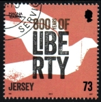 Sellos de Europa - Isla de Jersey -  serie- 800 aniv. Carta Magna