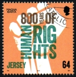 Sellos de Europa - Isla de Jersey -  serie- 800 aniv. Carta Magna