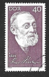 Sellos de Europa - Alemania -  1274A - CL Aniversario del Nacimiento de Rudolf Virchow (DDR)