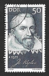 Stamps Germany -  1275 - Johannes Kepler (DDR)