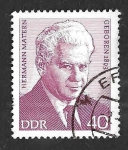 Stamps Germany -  1429A - Hermann Matern (DDR)