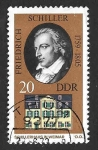 Stamps Germany -  1473 - Friedrich von Schiller (DDR)