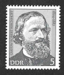 Stamps Germany -  1541 - Robert Kirchhoff (DDR)