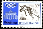 Sellos del Mundo : Africa : Rwanda : Juegos Olímpicos de Verano 1968 - Ciudad de México (II), Salto de altura
