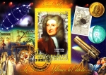 Stamps Ivory Coast -  EDMOND HALLEY (1656-1742)  astrónomo 